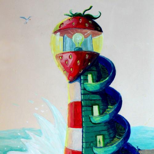 Strawberry lighthouse